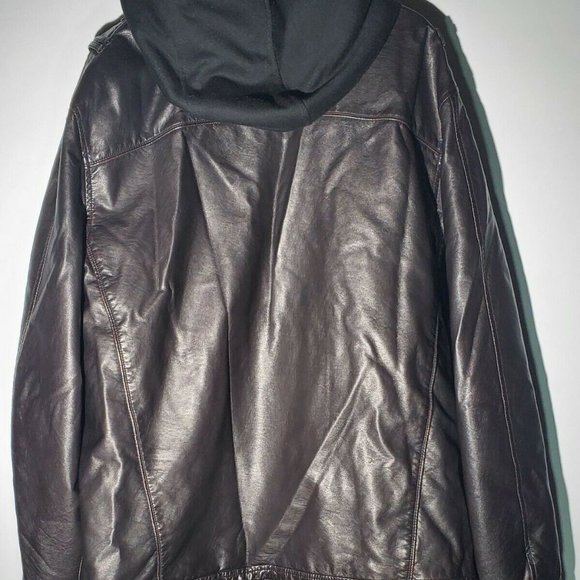 POINT ZERO Leather Jacket Gold Edition XL Brown - Picture 5 of 8